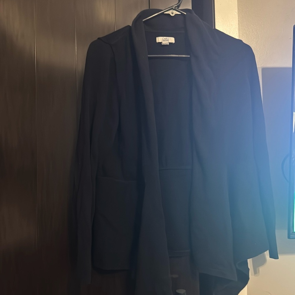 Croft and barrow black cardigan in size medium
